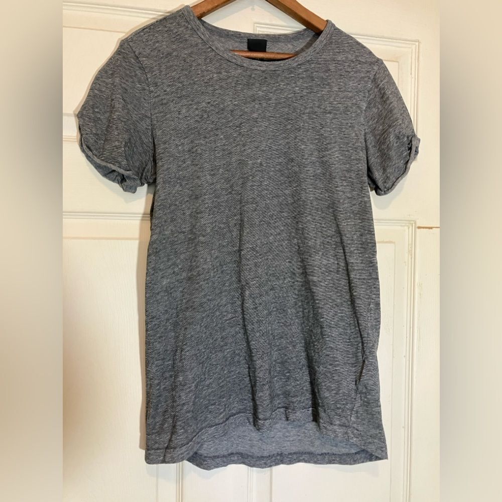 H&M T-shirt, black and white, micro striped, excellent condition, size small